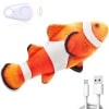 Potaroma Juguetes para gatos con peces flexibles actualizados para 2022, control remoto y activado por movimiento, juguete para gatos y perros de 10 pulgadas, juguetes para gatitos, ejercicio interactivo para gatos