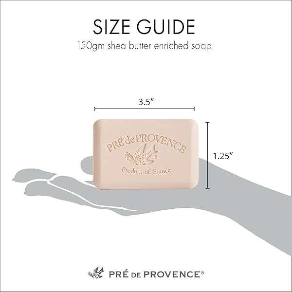 Pre de Provence Artisanal French Soap Bar Enriched with Shea Butter, Vanilla Cognac, 5.3 Oz - Image 7