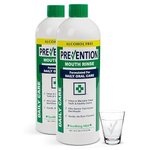Prevention Daily Care – Enjuague bucal sin alcohol, paquete de dos | El enjuague bucal original sin alcohol