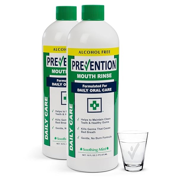 Prevention Daily Care – Enjuague bucal sin alcohol, paquete de dos | El enjuague bucal original sin alcohol