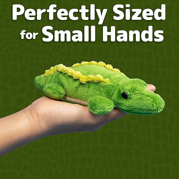 Prextex Plushlings Plush Crocodile with 3 Little Plush Baby Crocodiles Stuffed Alligator Plush Animals Playset - Image 5