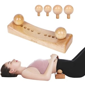Psoas herramienta de liberación muscular y masaje corporal personal para liberar la espalda, terapia física de punto de activación con 6 cabezales de masaje