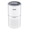 Purificador de aire para el hogar y mascotas en el dormitorio, sistema de filtración de 22 db, eliminadores de olores, filtro HEPA verdadero H13, sin ozono, elimina el 99,97% de polvo, humo, polen y caspa de olores (blanco)