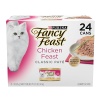 Purina Fancy Feast Grain Free Pate Wet Cat Food, Classic Pate Chicken Feast - (24) 3 oz. Pull-Top Cans