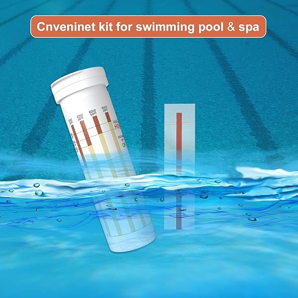 RUNBO Tiras de prueba para piscinas de agua salada (20 unidades) – Ideal para piscinas de sal y spa – Prueba fácil y precisa para cloruro de sodio 0-8000 ppm - Image 6