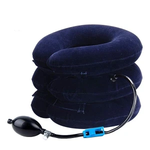 RUNZI Dispositivo de tracción cervical para cuello inflable, fácil de usar para aliviar el dolor crónico de cuello y hombros, almohada cervical para cuello HOM