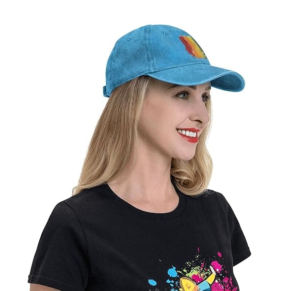 Rainbow Gay Pride Galaxy Wolf Sombrero Moda Cool Baseball Caps Trucker Cap Dad Sombrero Running Sombreros Hombres Mujeres, Lgbtq Rainbow Falls Pride bandera colores, Talla única - Image 9