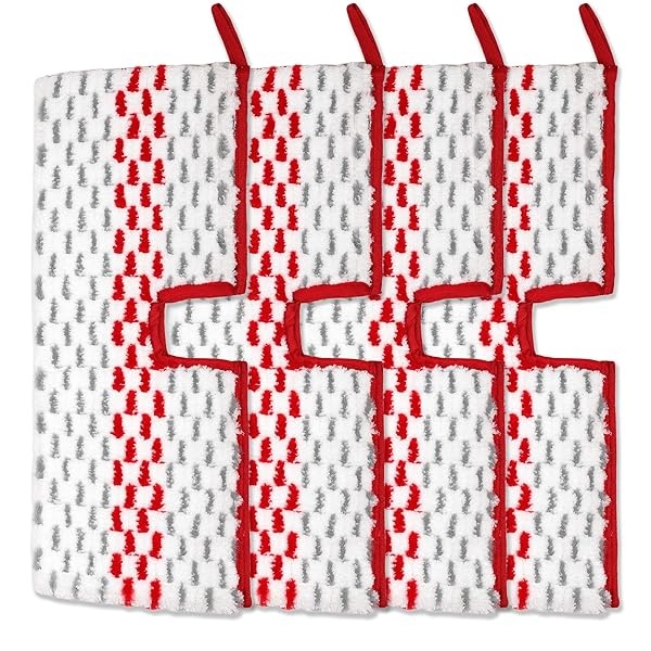 Recambios de mopa de microfibra lavables compatibles con almohadillas reutilizables Promist Max (4)