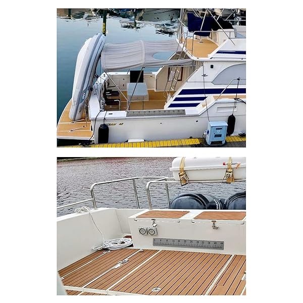 Regla de espuma EVA con fuerte adhesivo | Herramienta de medición de pesca segmentada de 44 pulgadas | Accesorio de medición de pesca | para barcos de pesca de mar, enfriadores de yates y kayaks (gris claro sobre negro) - Image 7