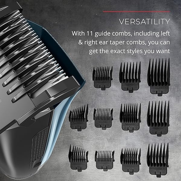 Remington Kit de corte de pelo al aspiradora, inalámbrico, Azul - Image 6