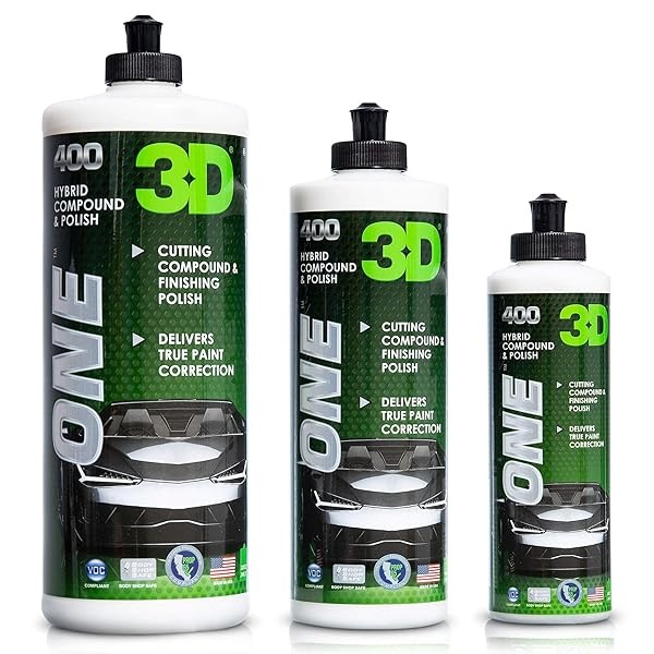Removedor de arañazos y remolinos de coche 3D One - Compuesto de frotamiento y pulido de acabado - Removedor de remolinos compuesto pulido - Corrección de pintura verdadera para coche 8 onzas - Image 4