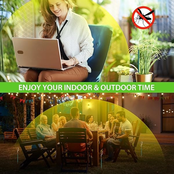 Repelente de mosquitos para patio al aire última intervensión, 120 unidades, aceite de citronela, varillas de incienso para interior y hogar, seguro para mascotas, barrera natural a base de insectos a - Image 7