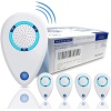 Repelente ultrasónico de plagas, 4 unidades, repelente de ratones, repelente electrónico de plagas para interiores, enchufe para insectos, control de plagas para insectos, cucarachas, ratones, roedores, mosquitos
