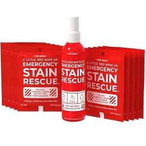 Rescate de manchas de emergencia, Combo, 1-4oz Bottle & 10 Wipes, 11, 1.00