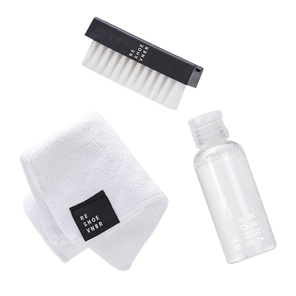 Reshoevn8r Kit de zapatillas para limpiar zapatos, kit de inicio, limpiador de zapatillas para lona, malla, punto, piel, nubuck, plástico y zapatos de goma, solución de limpieza de 2 onzas, 1 cepillo - Image 8