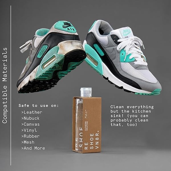 Reshoevn8r Premium Shoe and Sneaker Cleaner Solution, for Suede, Whites, Leather, Nubuck and Most Materials, 8 Oz - Image 4
