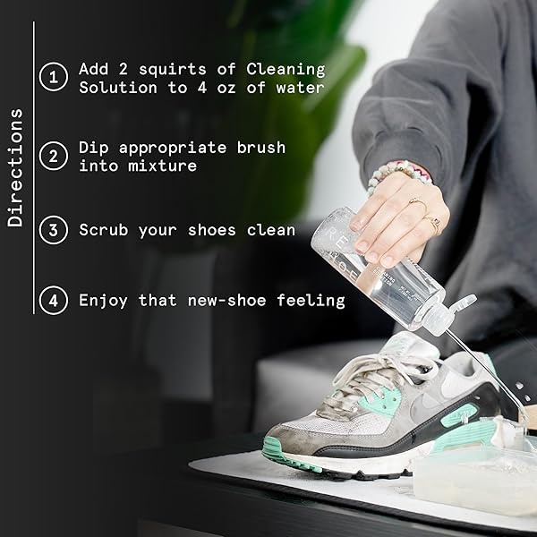 Reshoevn8r Premium Shoe and Sneaker Cleaner Solution, for Suede, Whites, Leather, Nubuck and Most Materials, 8 Oz - Image 5