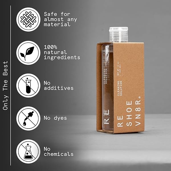Reshoevn8r Premium Shoe and Sneaker Cleaner Solution, for Suede, Whites, Leather, Nubuck and Most Materials, 8 Oz - Image 6
