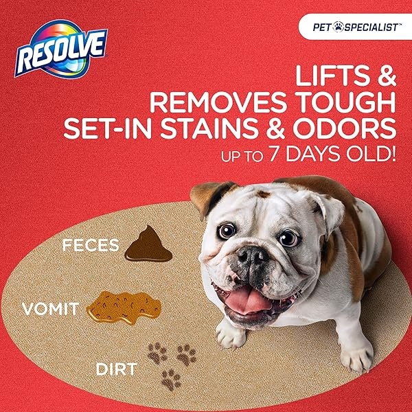 Resolve Pet Specialist - Espuma de tráfico pesado, limpiador de alfombras, 2 paquetes de 22 onzas - Image 3