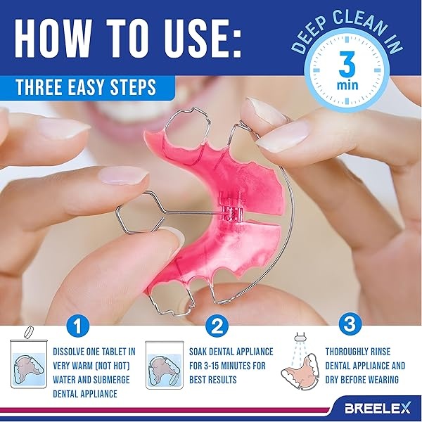 Retenedor de tabletas limpiadoras – 120 unidades para 4 meses – Limpieza brillante de dentaduras en 3 minutos – Retenedores dentales para Aligner – Protectores bucales y nocturnos – Blanqueamiento de dientes falsos – Elimina el olor y la placa - Image 6