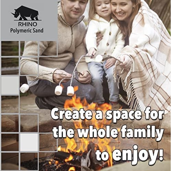 Rhino Power Bond Plus - Arena polimérica para pavimentadores y juntas de piedra de hasta un máximo de 5 cm. (10 libras, gris pizarrón) - Image 3
