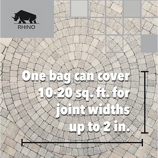 Rhino Power Bond Plus - Arena polimérica para pavimentadores y juntas de piedra de hasta un máximo de 5 cm. (10 libras, gris pizarrón) - Image 7