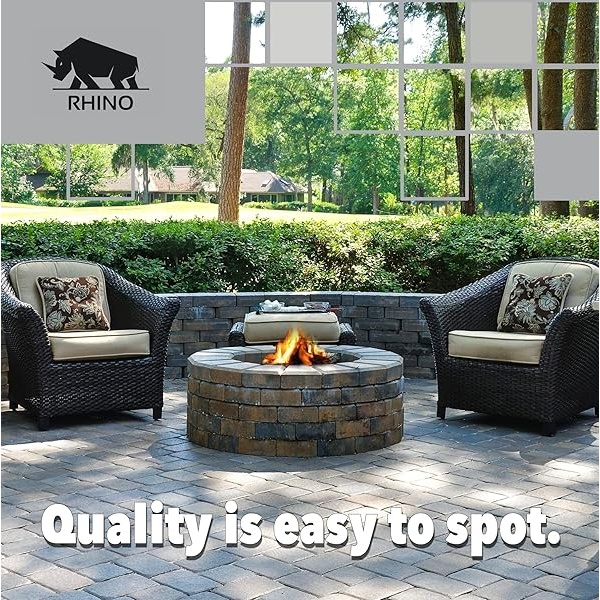 Rhino Power Bond Plus - Arena polimérica para pavimentadores y juntas de piedra de hasta un máximo de 5 cm. (10 libras, gris pizarrón) - Image 10