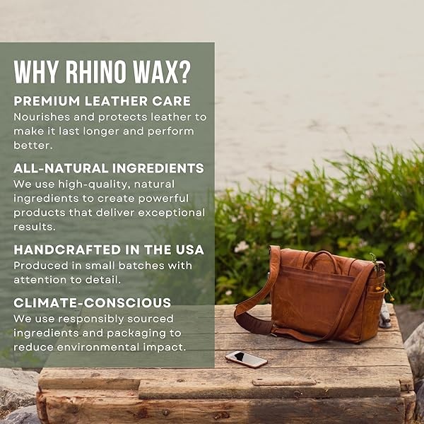 Rhino Wax - Kit de mantenimiento de botas - Aceite para botas + impermeabilizador de botas de piel + jabón de sillín + cepillos de pelo de caballo + toalla de microfibra, Natural, 6 Pack - Image 8