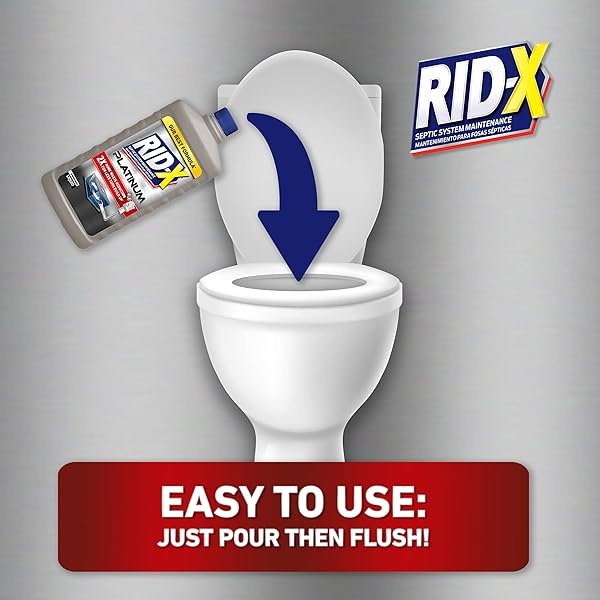 Rid-X Tratamiento del sistema séptico platino, suministro de líquido de 3 meses, 24 onzas líquidas - Image 5
