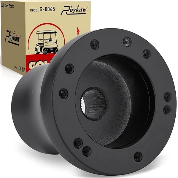 Roykaw Golf Cart Volante o adaptador, genérico para carrito de golf, coche DS & Precedent, EZGO RXV & TXT y Yamaha fibra de carbono