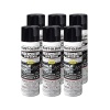 Rust-Oleum 248656 Spray de capa de grado profesional, 15 onzas (paquete de 6), negro, 90 onzas