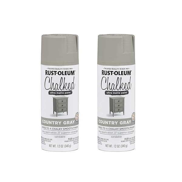 Rust-Oleum 302593A2 Pintura en aerosol ultra mate, color gris