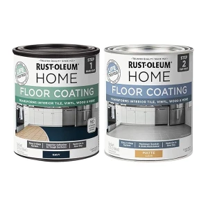 Rust-Oleum 367595 - Kit de revestimiento de piso para interiores, color azul marino mate