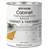 Rust-Oleum 372007 Transformations Basics - Pintura para gabinete y recorte, cuarto de galón, blanco puro, 32 onzas líquidas (paquete de 1)
