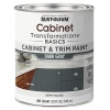 Rust-Oleum 372010 Transformations Basics - Pintura para armario y recorte, cuarto de galón, gris oscuro