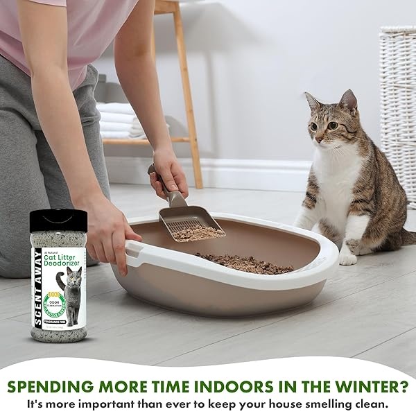 SCENT AWAY - Desodorizador de arena para gatos sin fragancia con carbón activo (paquete de 3) - Image 3