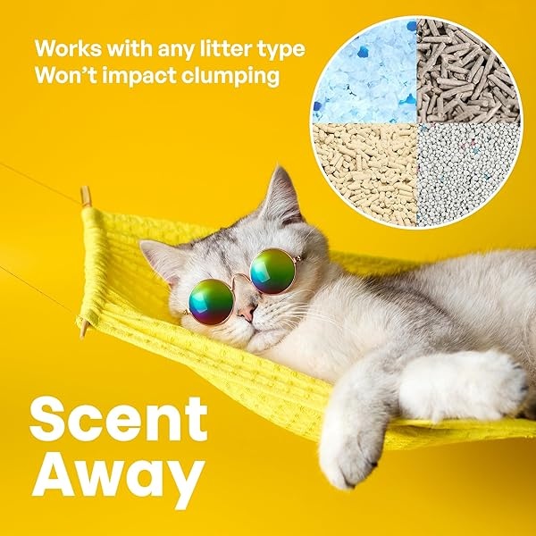 SCENT AWAY - Desodorizador de arena para gatos sin fragancia con carbón activo (paquete de 3) - Image 7
