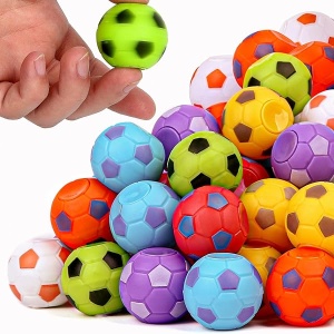 SCIONE - Paquete de 36 regalos de fiesta de fútbol para niños, bolsas de regalo para niños, pelotas de fútbol giratorias para niños, 4-8-12, bolsas de regalo, caja del tesoro, juguetes para aula,