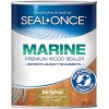 SEAL-ONCE Marine Ready Mix – Sellador de madera penetrante de 1 galón impermeable y manchas (natural). Fórmula de COV ultra bajo a base de agua, para zonas de alta humedad para proteger muelles de madera, cubiertas y muelles