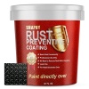SMAPHY - Convertidor de óxido 2 en 1 e imprimación de metal, color negro brillante, pintura preventiva de óxido para una máxima protección contra el óxido, resistencia UV y resistencia al calor,