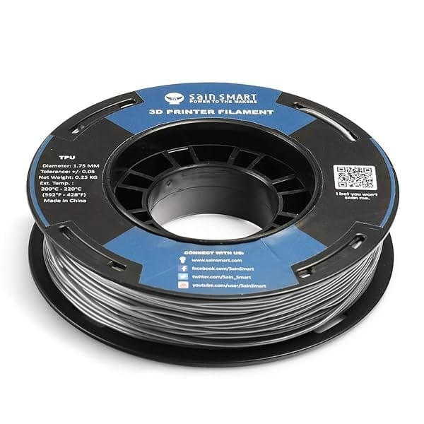 SainSmart Filamento de TPU de 1,75 pulgadas, flexible, TPU, filamento de impresión 3D, 1,75 mm, 250 g, color sólido, precisión dimensional +/- 0,05 mm - Image 3
