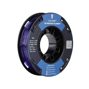 SainSmart Filamento de TPU flexible de 1,75 mm, de poliuretano termoplástico (TPU) 3D, 1,75 mm, 250 g, precisión dimensional de color translúcido +/- 0,05 mm