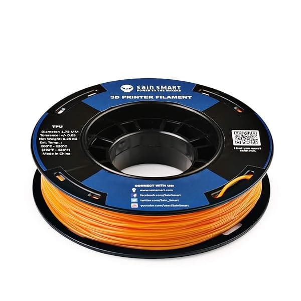 SainSmart - Filamento de impresión 3D TPU flexible de 1,75 mm y 250 g, precisión dimensional +/- 0,05 mm (Mango Mojito) - Image 3