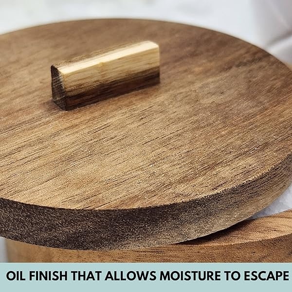 Sal con tapa, recipiente de sal de madera maciza, caja de sal de 3.5 onzas con tapa, recipiente de sal kosher, soporte de sal, tazón pequeño de sal de 3.5 pulgadas con tapa, soporte de sal moderno - Image 8