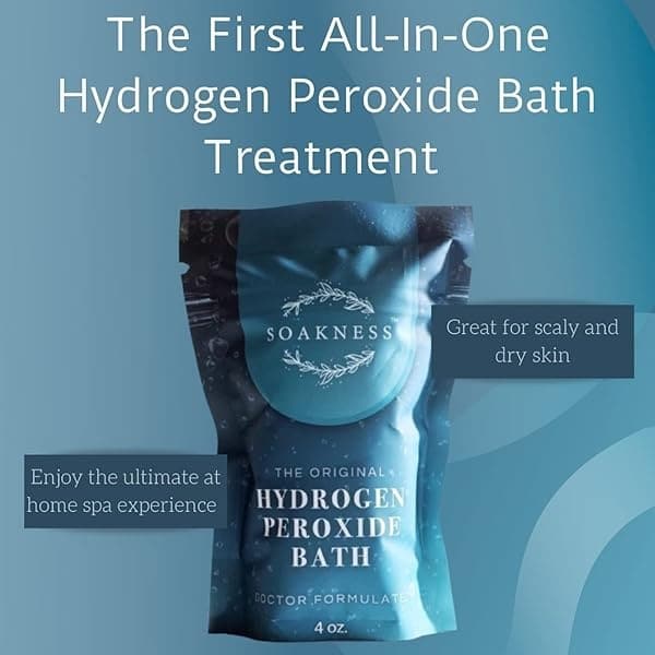 Sal de Epsom para baño de peróxido de hidrógeno, sales del Mar Muerto, arcilla de eucalipto, avena coloidal y peróxido de hidrógeno (3) paquete - Image 4