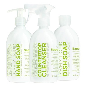 Sapadilla - Jabón de manos, transparente, romero + menta, 16 Ounces, Transparente
