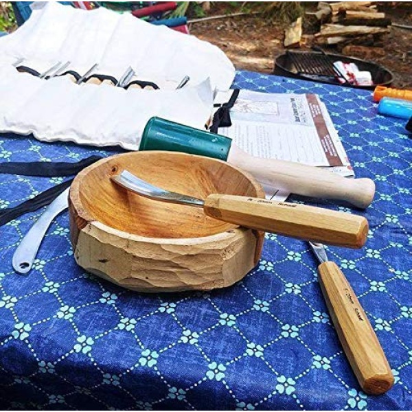 Schaaf - Herramientas para tallar madera de 15 onzas, pequeño mazo de madera, herramientas de madera, martillo de madera, mango cómodo que reduce la fatiga de la mano, ruido reductor de uretano, - Image 8