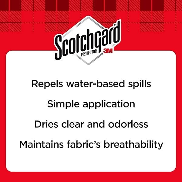 Scotchgard Protector de agua de tela, repelente al agua para ropa de primavera y verano y artículos de tapicería del hogar, protección duradera para tela de temporada, dos latas de 10 onzas - Image 4