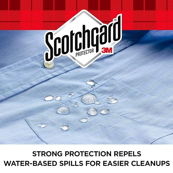 Scotchgard Protector de agua de tela, repelente al agua para ropa de primavera y verano y artículos de tapicería del hogar, protección duradera para tela de temporada, dos latas de 10 onzas - Image 6