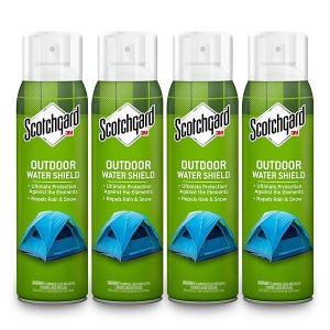 Scotchgard Protector de agua resistente, repele el agua, ideal para ropa de exterior, tiendas de campaña, mochilas, lona, poliéster y nailon, 46 onzas